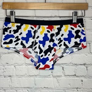 MeUndies Women’s Red Yellow Blue Hipster Underwear Panties size small